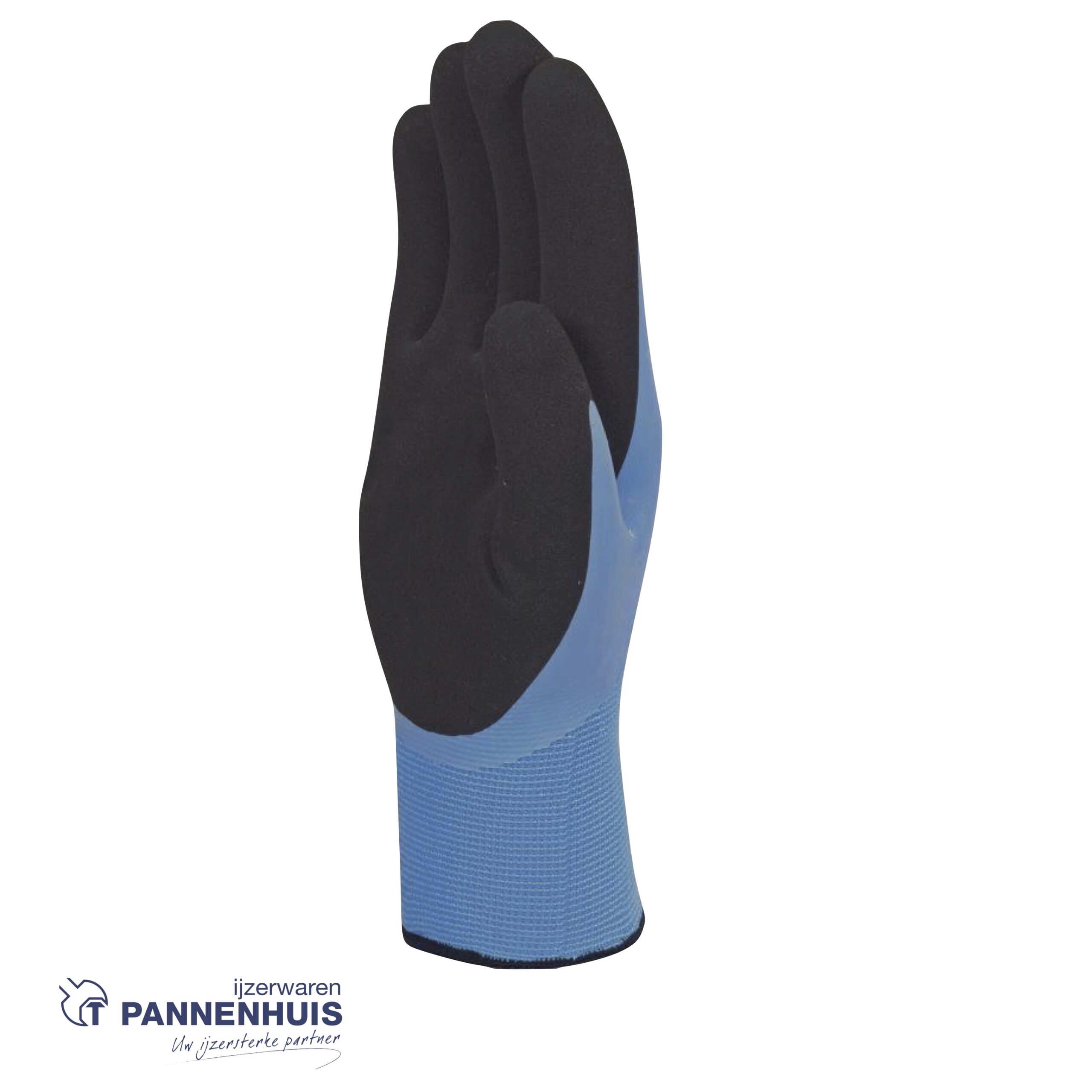 winterhandschoenen acryl latex blauw VV736 maat 09 - Afbeelding 2
