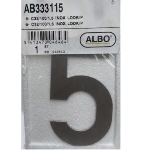 eSafe -5- cijfer inox look E32/100/1,5