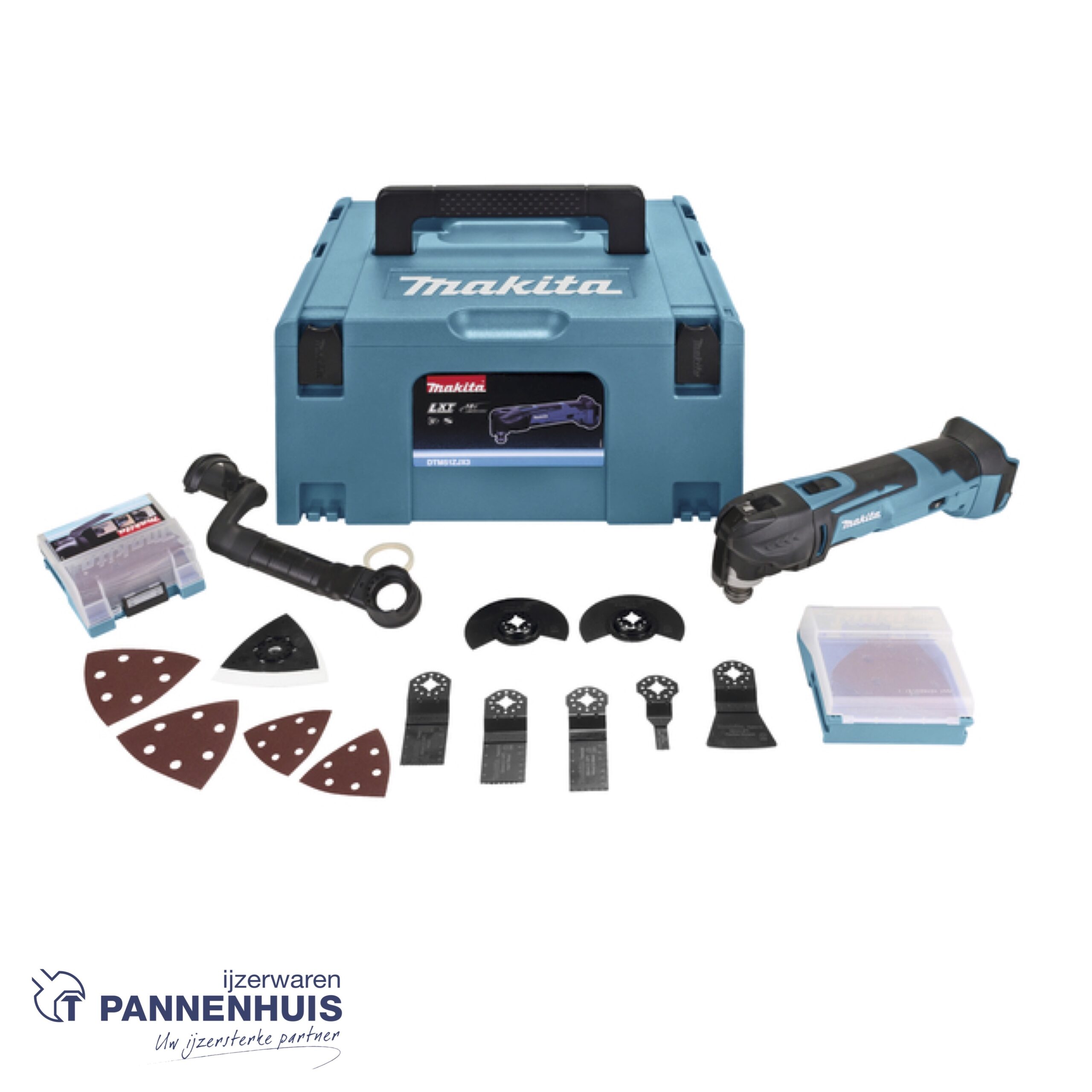 Makita DTM51ZJX2 Accu multitool LXT 18V + acc (zonder accu's noch lader)