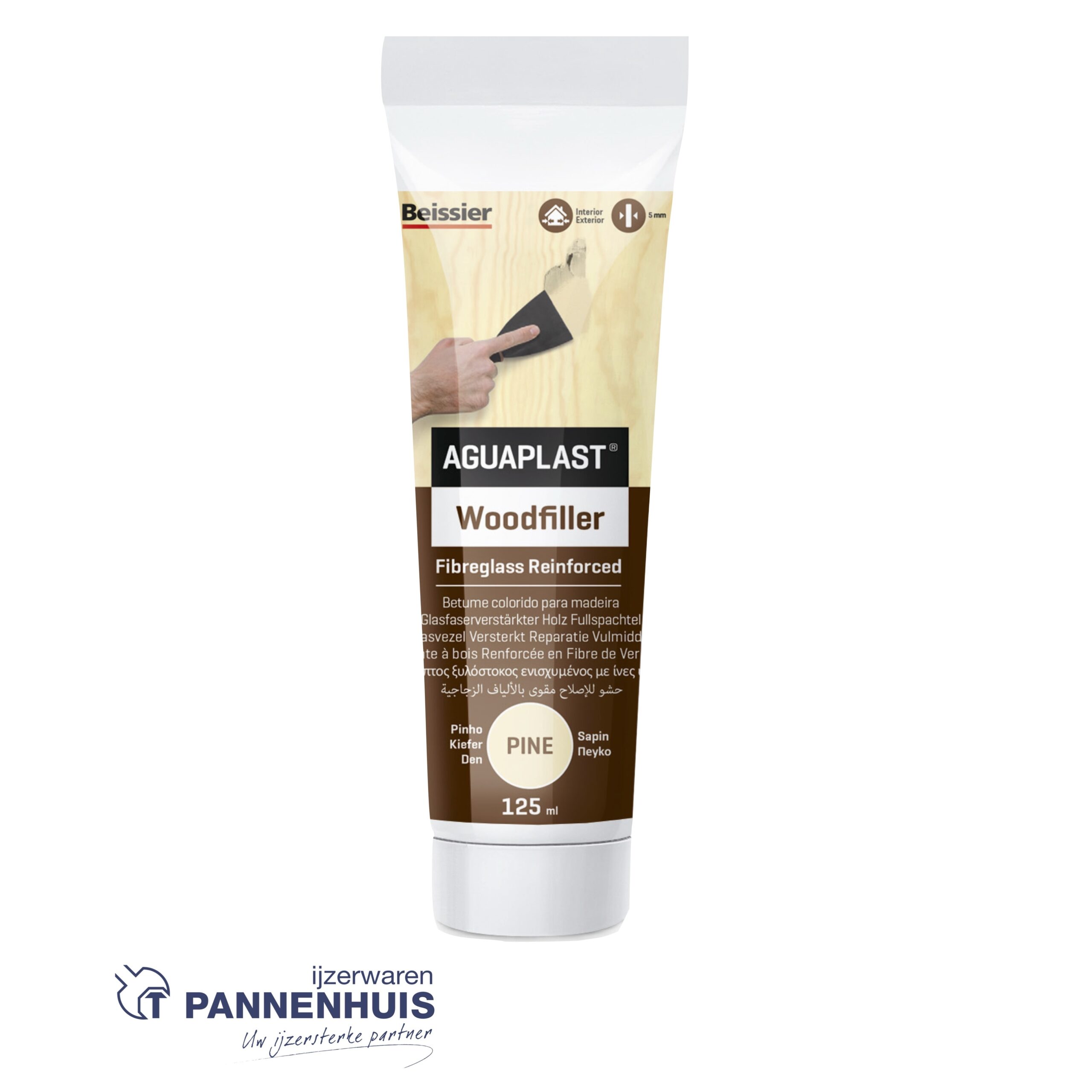 Aguaplast Woodfiller 125 ml Pine