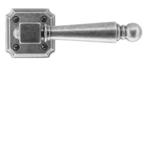 Deurkruk Pro RUBENS OLD SILVER R+NO KEY