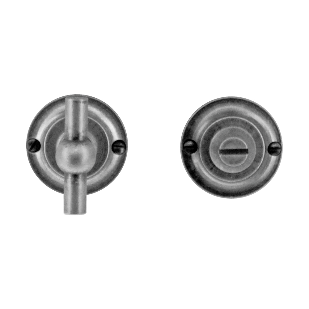 WC garnituur rond retro 43MM CLASSIC PETRA OLD SILVER
