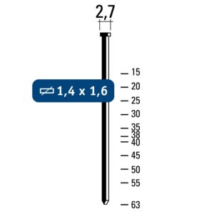 Carat T16 brads 20mm 4.000st