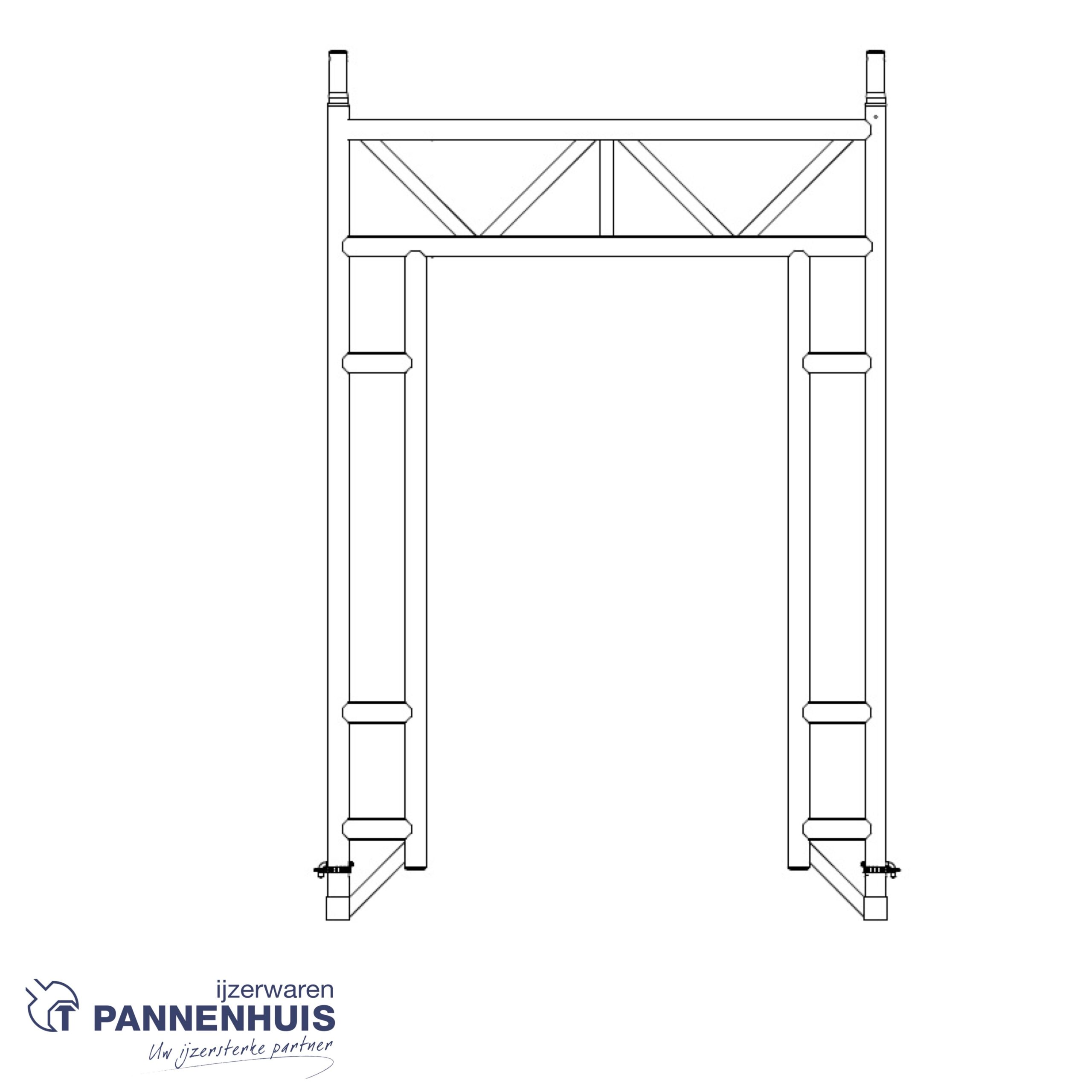 Altrex Basisdoorloopframe breed 135-28-7 sporten RS5 - Afbeelding 2