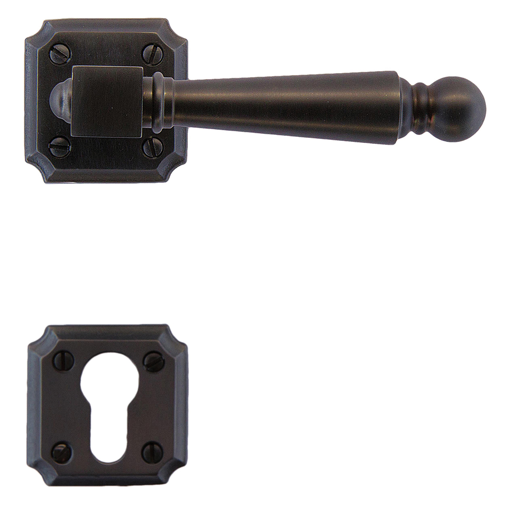 Deurkruk pro RUBENS Carbon Black R+E CYL