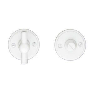 WC garnituur rond retro 48MM PLAT PETANA WIT
