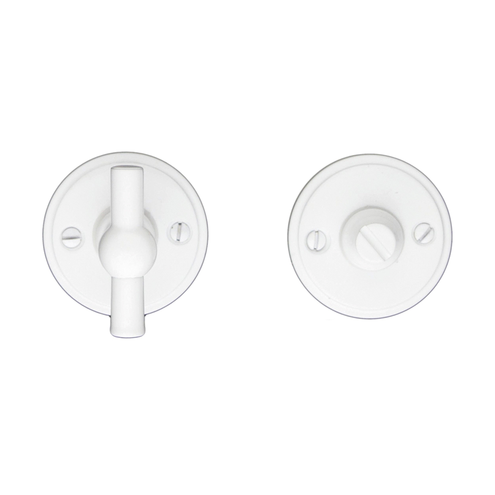 WC garnituur rond retro 48MM PLAT PETANA WIT