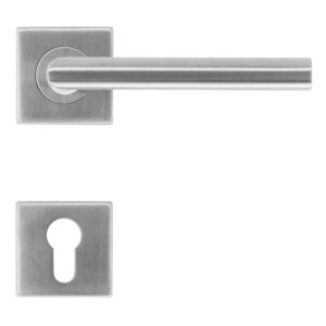 Deurkruk Pro SQUARE I SHAPE 16MM INOX PLUS R+E CYL