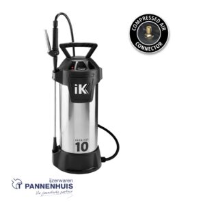 Drukspuit IK INOX 10 - 10 liter (incl. persluchtventiel)