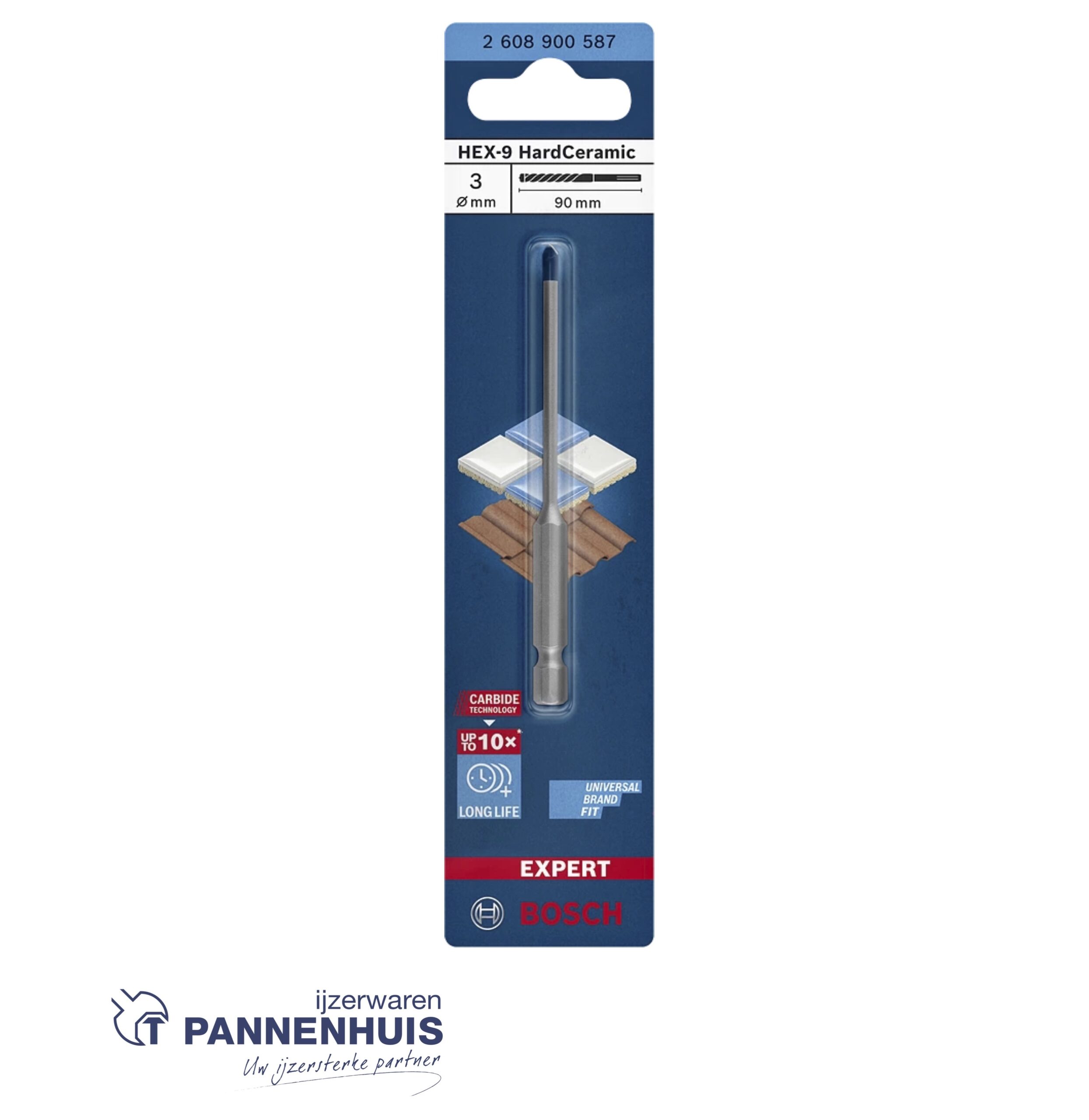 Bosch Expert Tegelboor HEX-9 HardCeramic 3x90 - Afbeelding 2