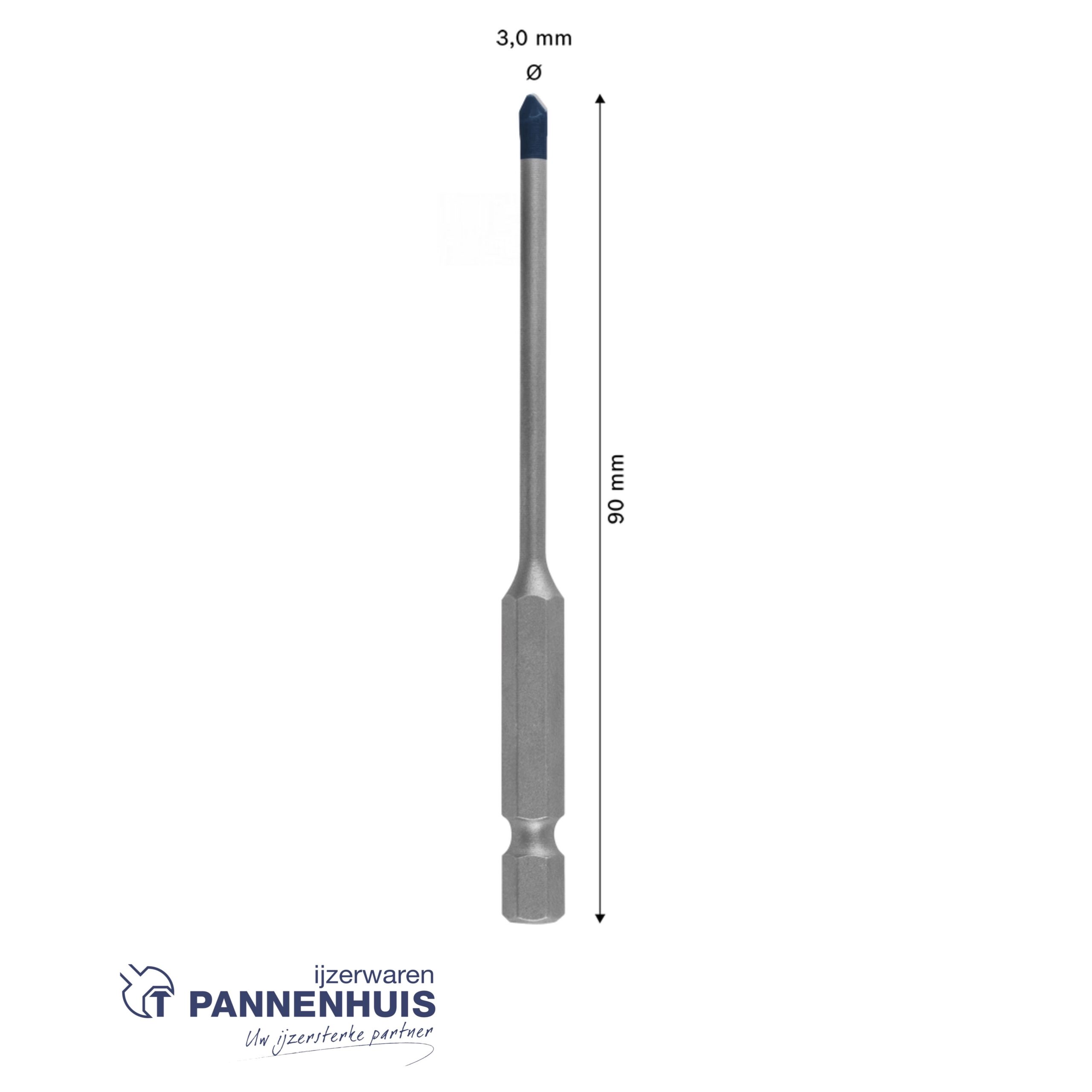 Bosch Expert Tegelboor HEX-9 HardCeramic 3x90 - Afbeelding 3