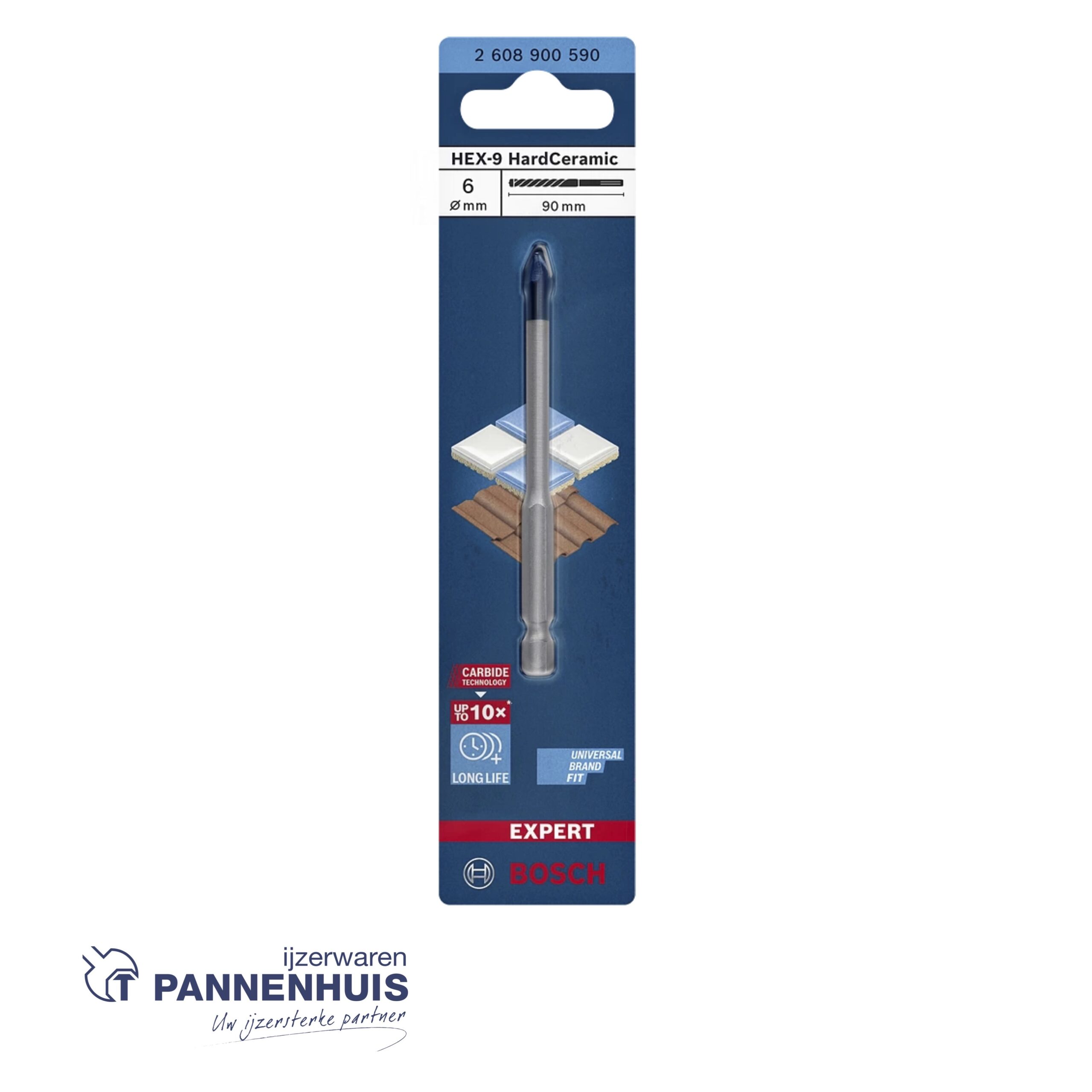 Bosch Expert Tegelboor HEX-9 HardCeramic 6x90 - Afbeelding 2