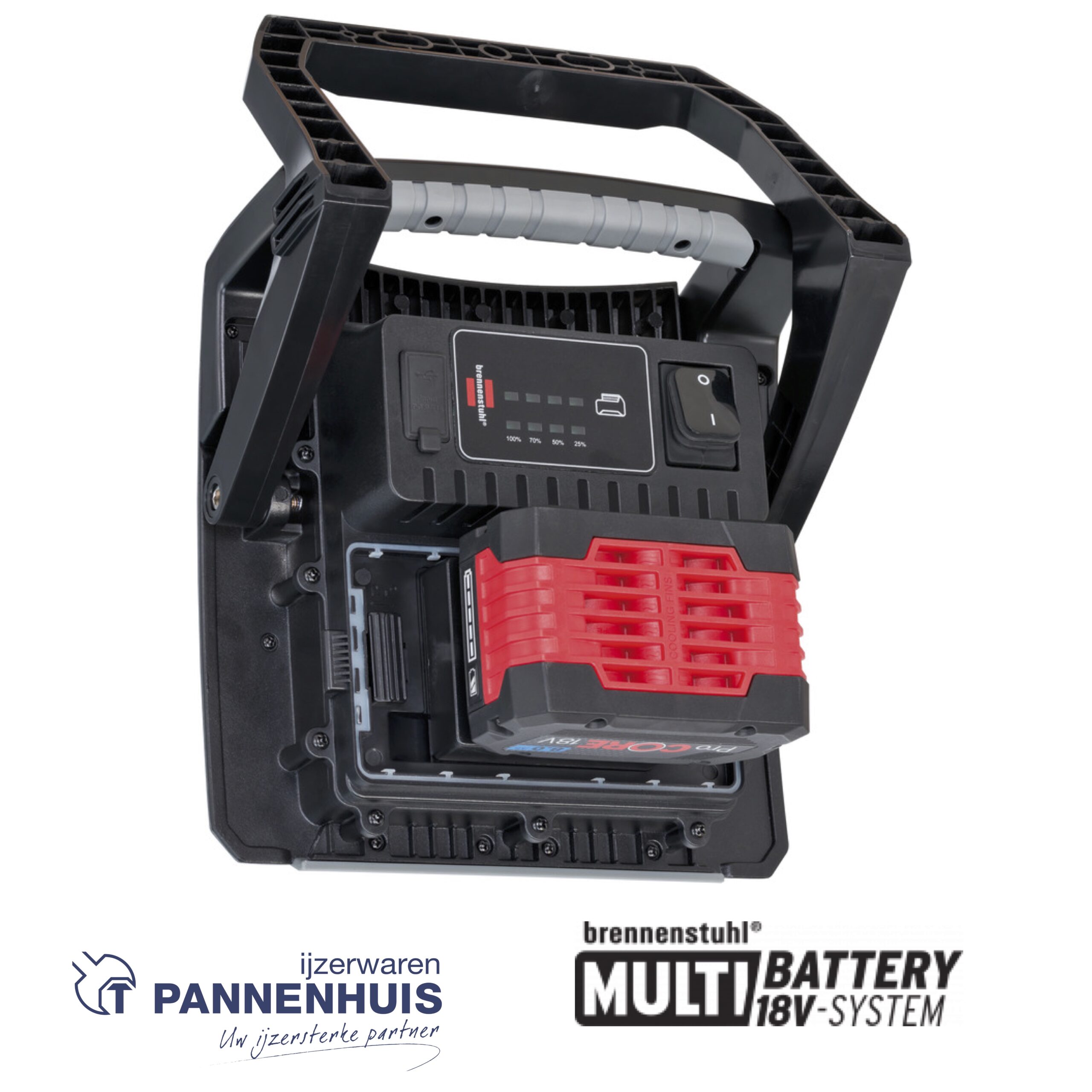 Brennenstuhl Multi batterij LED-bouwlamp 4000 MA, 4500 lm, IP65 - Afbeelding 3