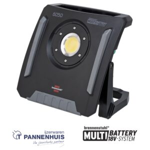 Brennenstuhl Multi batterij LED-bouwlamp 6050 MA, 6200 lm, IP65