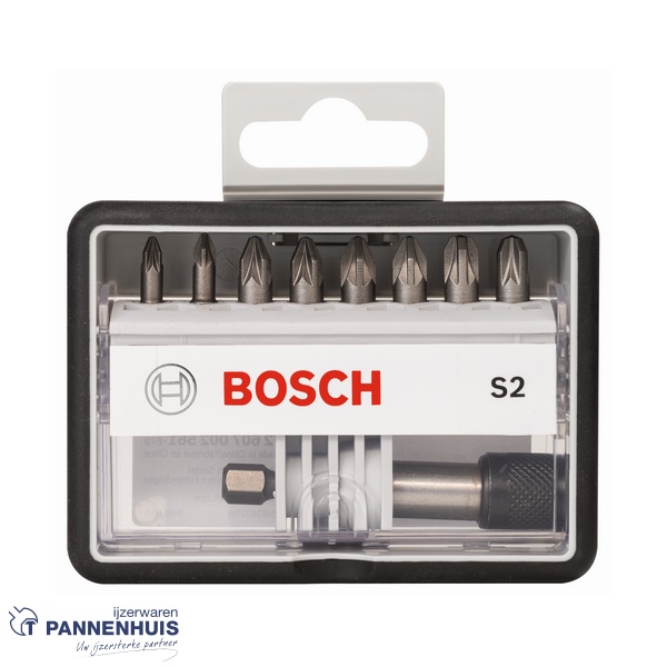 Bosch extra hard schroefbitset robust line 8 st - Afbeelding 2