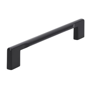 Meubelgreep recht / ovaal Mat Zwart 160 mm (144 1)
