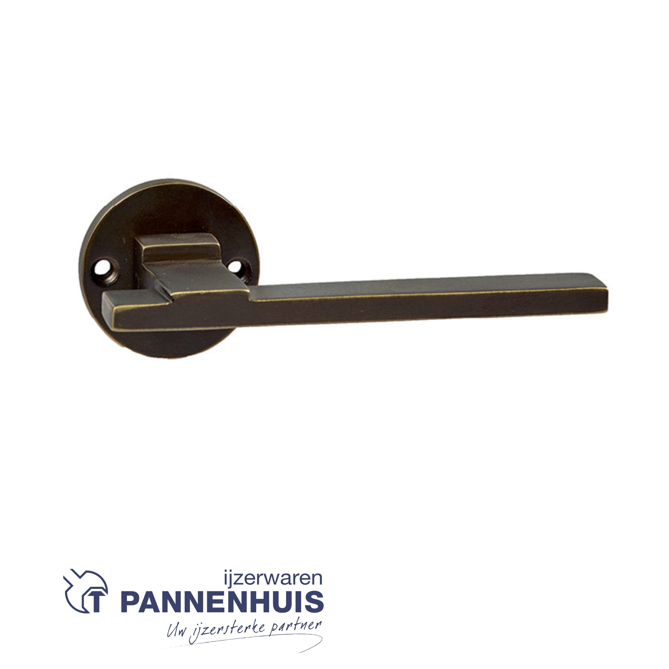 JOLIE VILLE Deurkruk Aged bronze geveerd