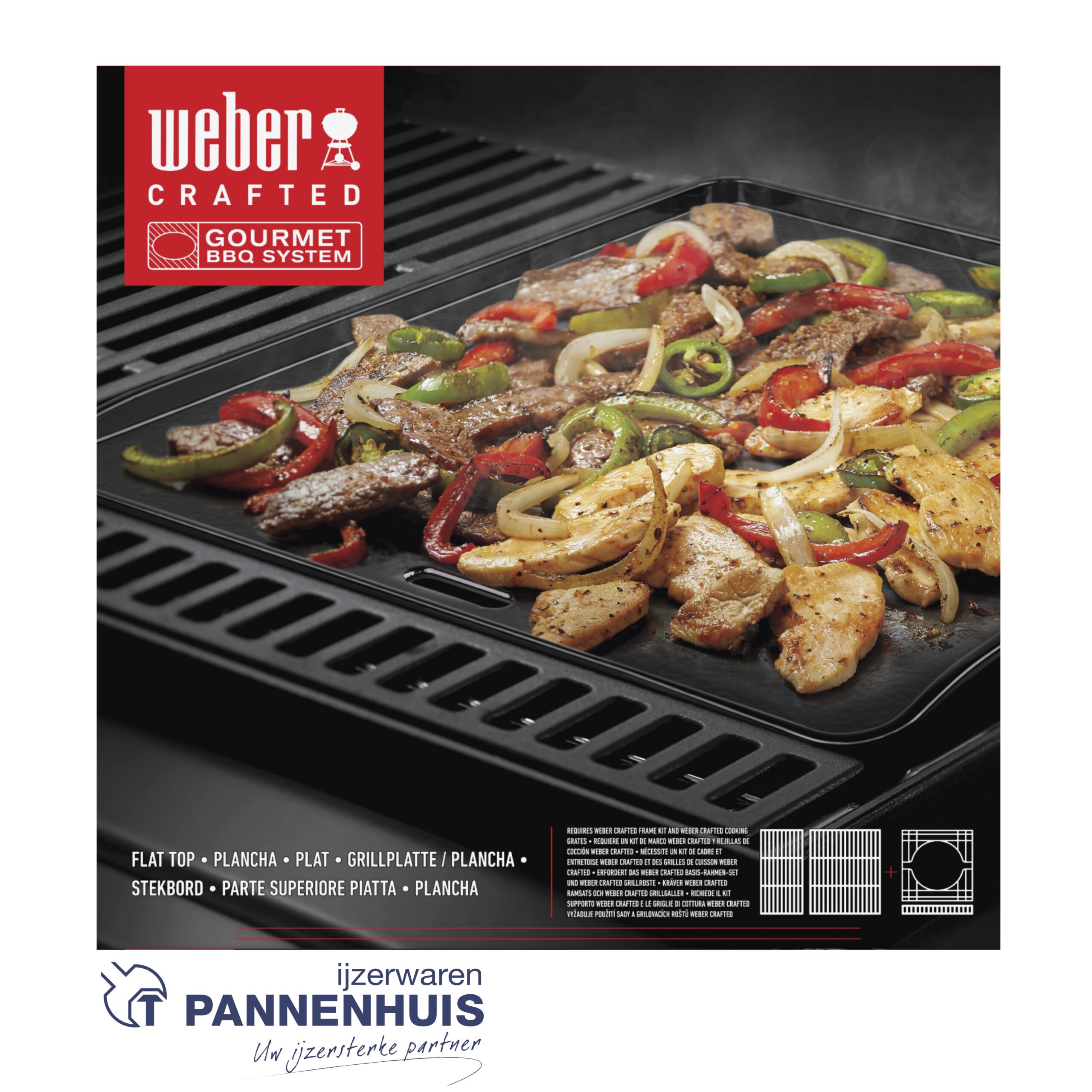 Weber Crafted platte bakplaat - Afbeelding 2