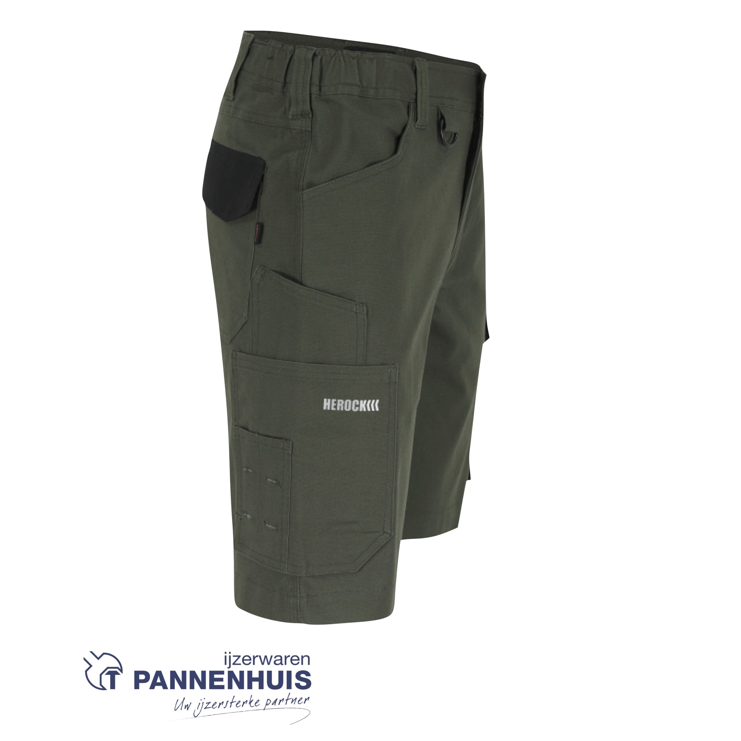 Herock BARGO bermuda Donker Kaki/ Zwart 40 - Afbeelding 2