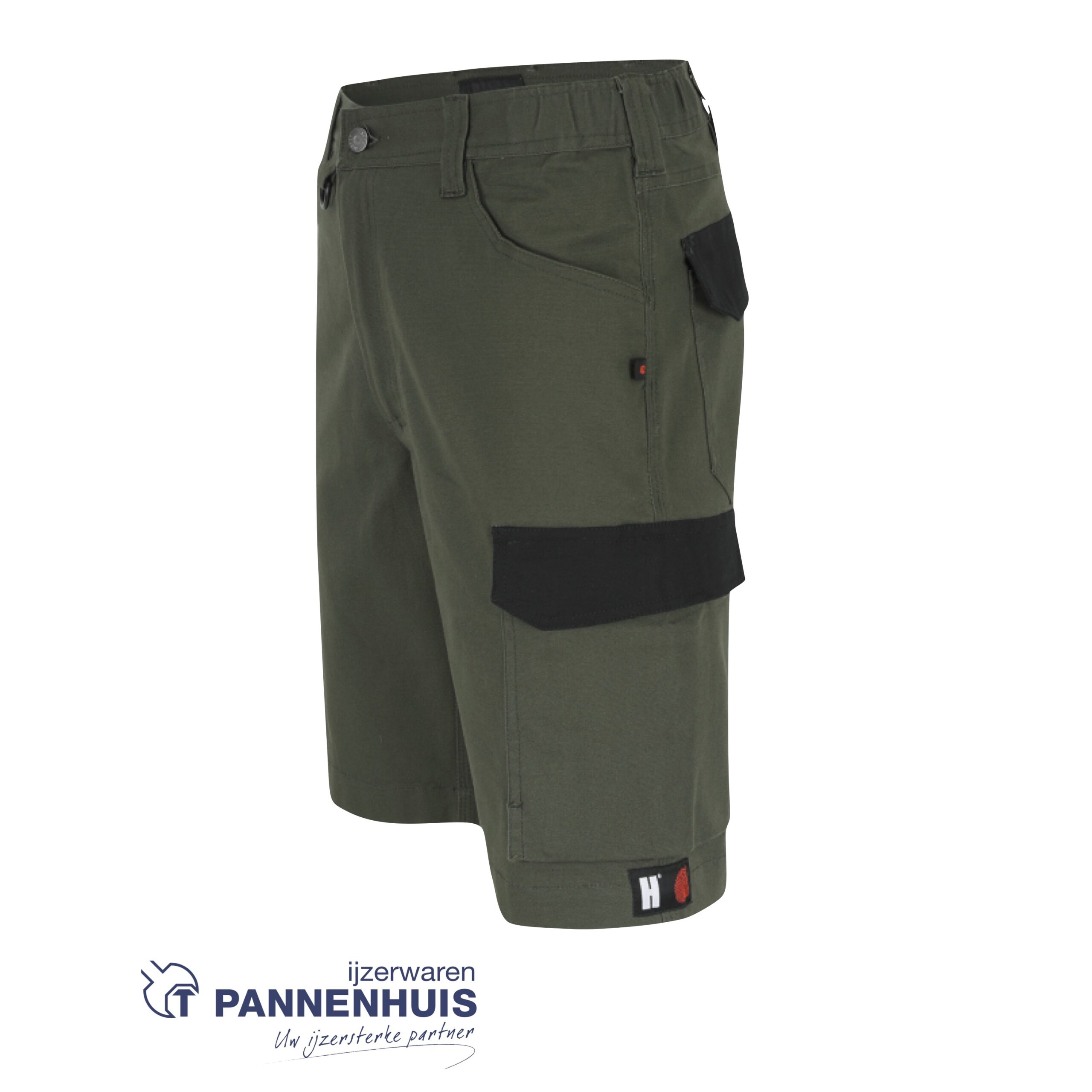 Herock BARGO bermuda Donker Kaki/ Zwart 44 - Afbeelding 3