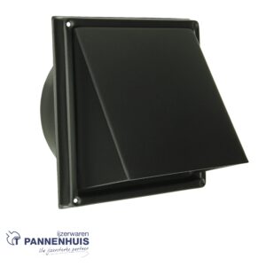 Renson opbouw dampkaprooster 641 INOX Zwart (Dia 125)