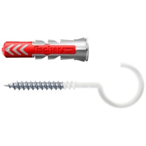fischer DuoPower 10x50 met nylon grote haak (blister)