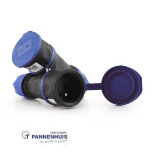 Lumx Stopcontact "Dual System" met klapdeksel - 2P + A