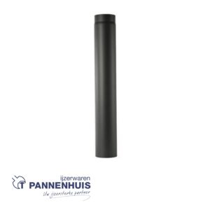 Kachelbuis L.1000 Diam. 150 mm staal 2mm zwart gelakt