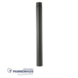 Kachelbuis L.2000 Diam. 180 mm staal 2mm zwart gelakt