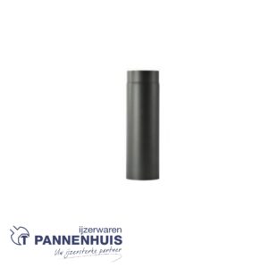 Kachelbuis L. 500 Diam. 200 mm staal 2mm zwart gelakt