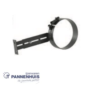 Kachelbuis Beugel 130 mm staal 2mm zwart gelakt