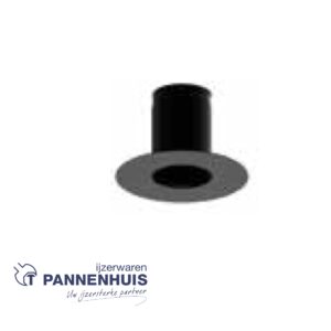 Kachelbuis Unifitter 130 mm zwart gelakt