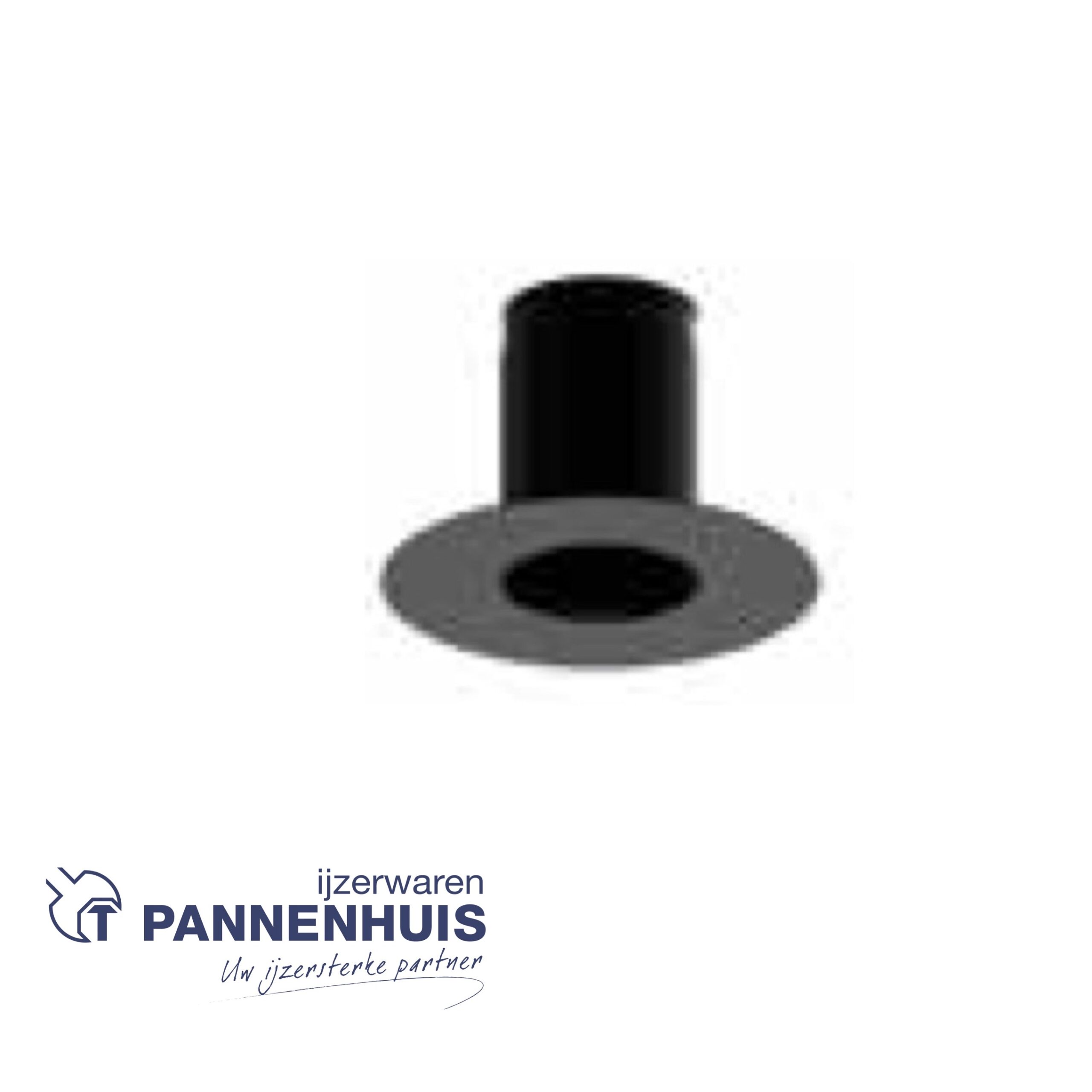 Kachelbuis Unifitter 130 mm zwart gelakt