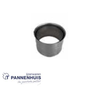 Kachelbuis Nisbus 180 mm staal 2mm zwart gelakt