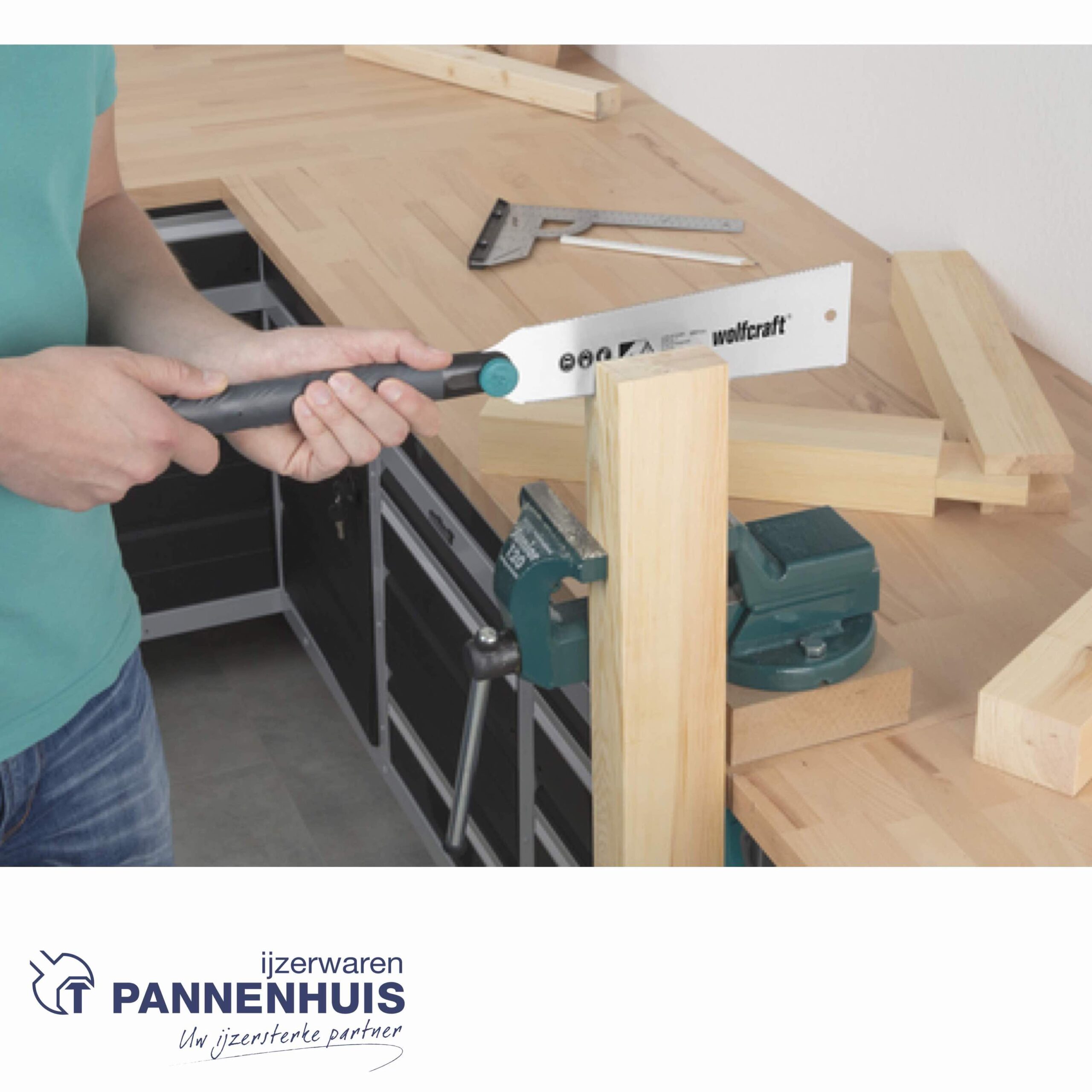 Wolfcraft Japanse zaag dubbelzijdige vertanding 240mm - Afbeelding 3