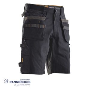 Jobman 2168 Craftsman shorts stretch C52 zwart/zwart