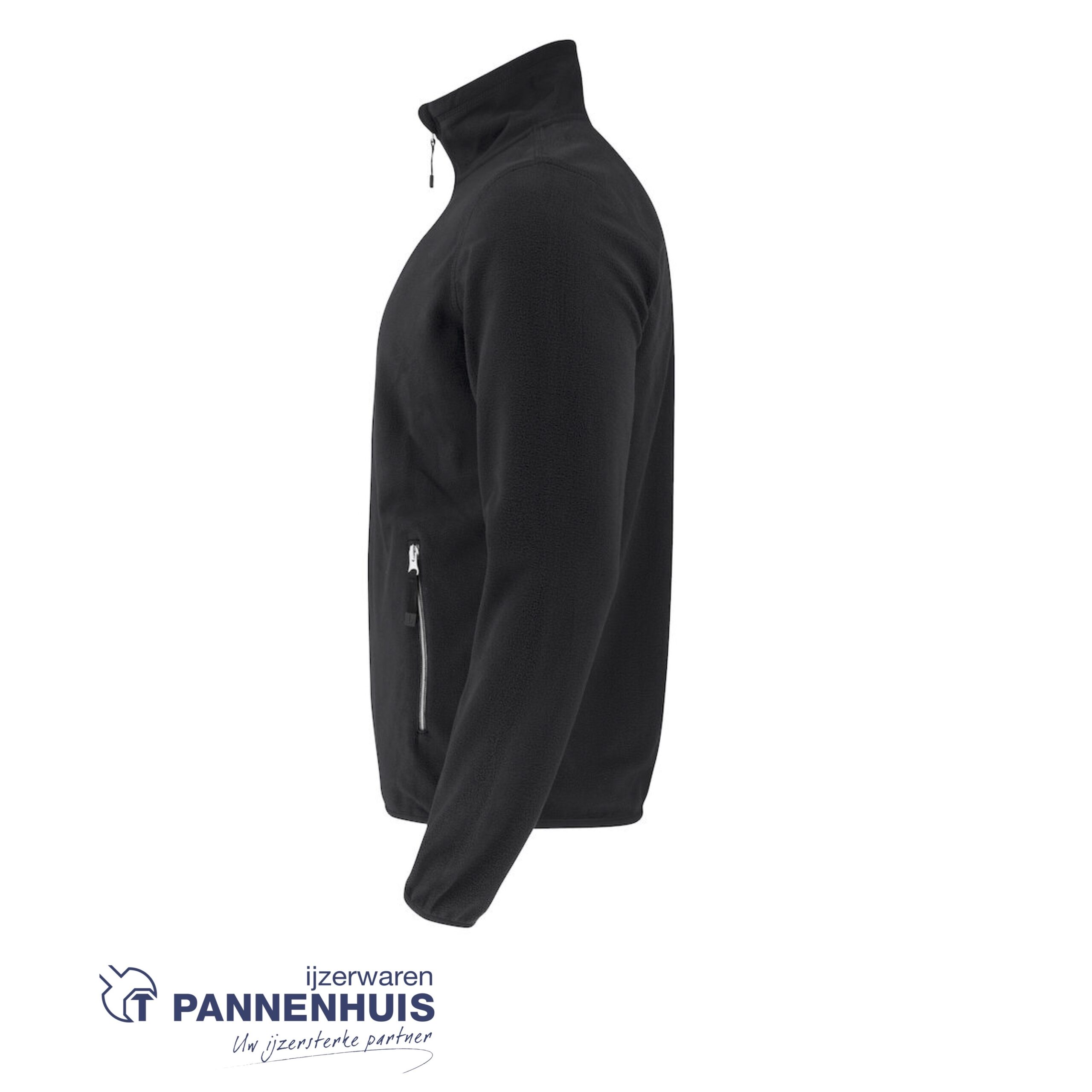 Jobman 5901 Microfleece Jacket zwart XXL - Afbeelding 3