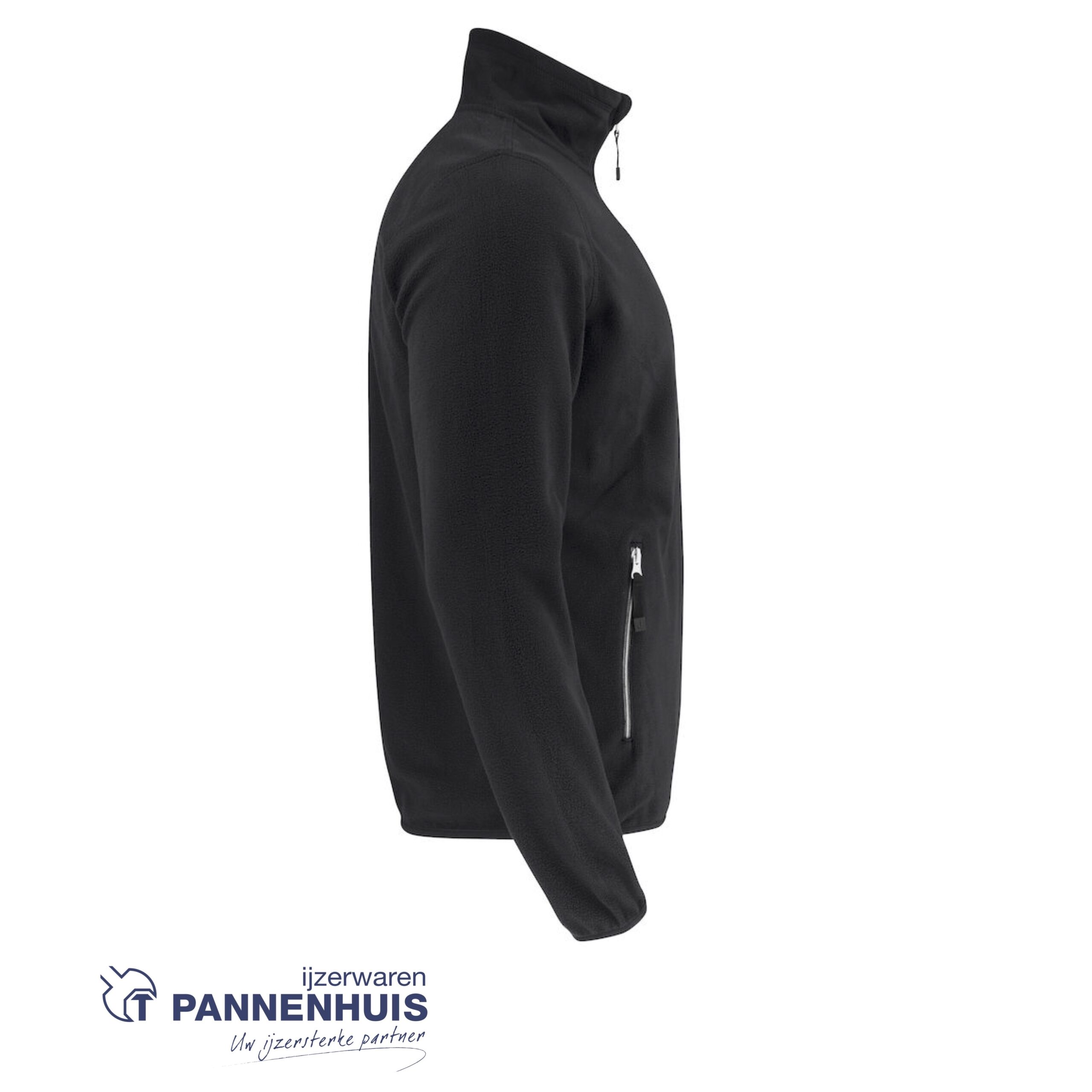 Jobman 5901 Microfleece Jacket zwart XXL - Afbeelding 4