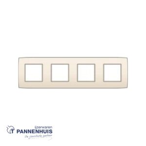 NIKO original 4-voudige afdekplaat centerafstand 71mm CREME