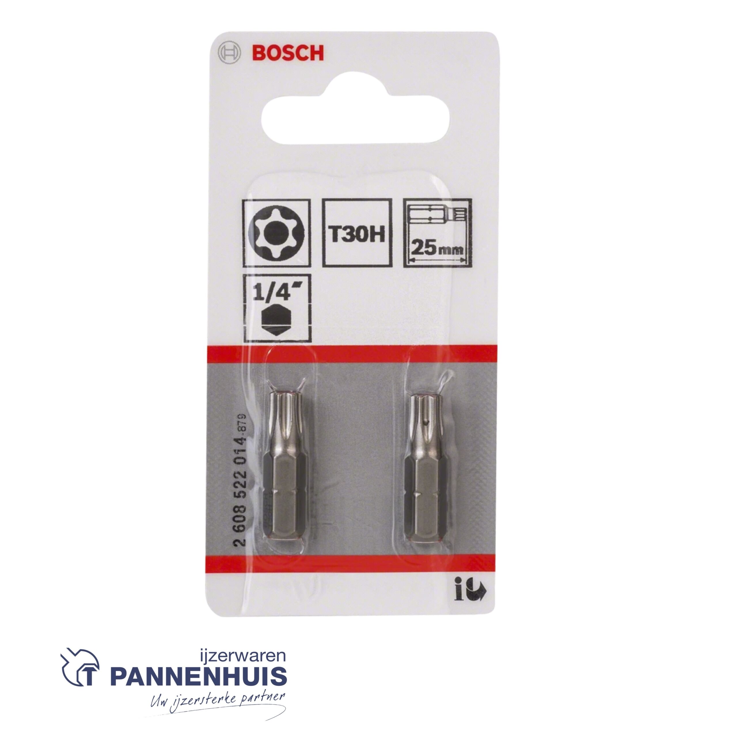 Bosch 2x Bit extra-hard Security Torx T30H, 25 - Afbeelding 2