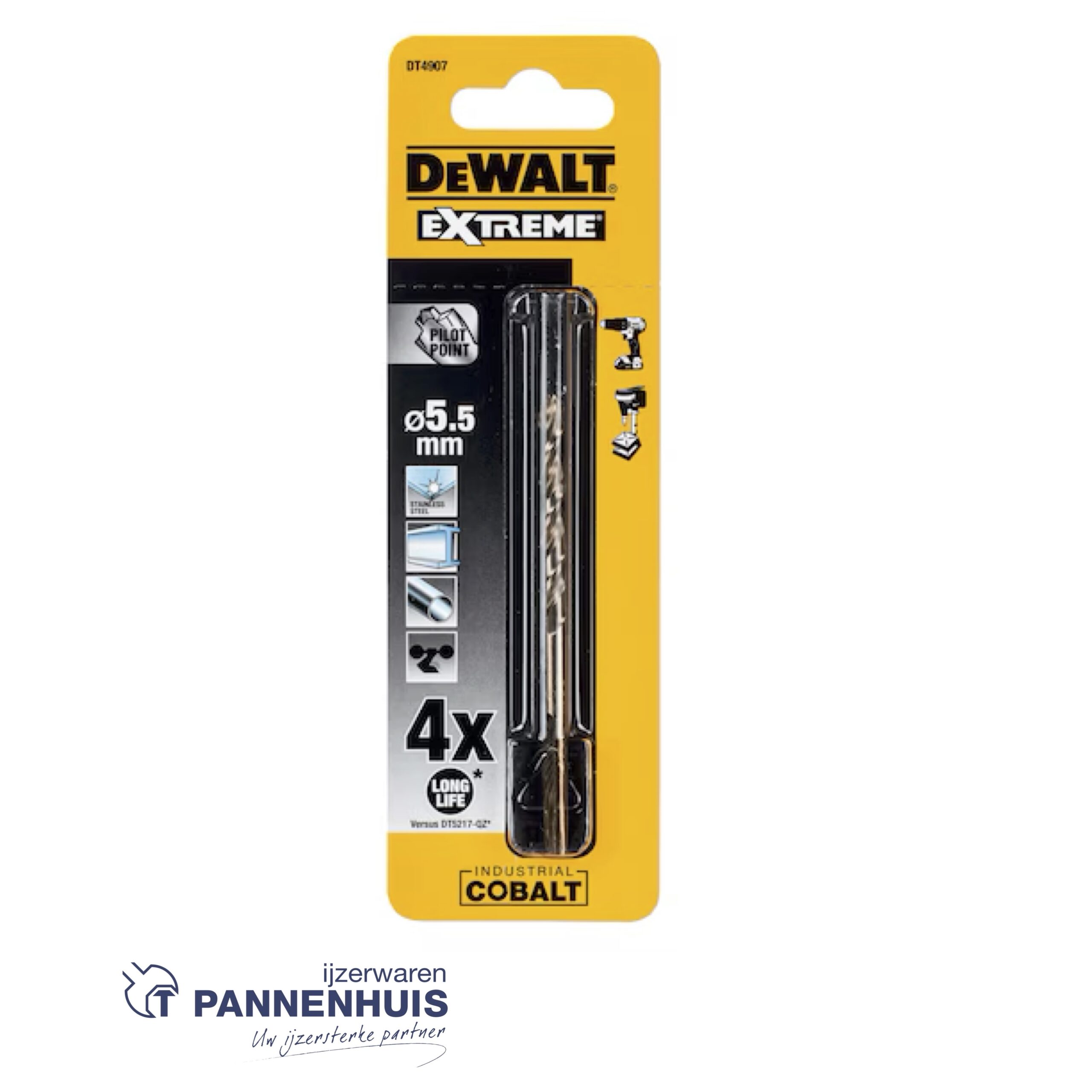 Dewalt Cobaltboor industrial 5,5mm DT4907 - Afbeelding 2