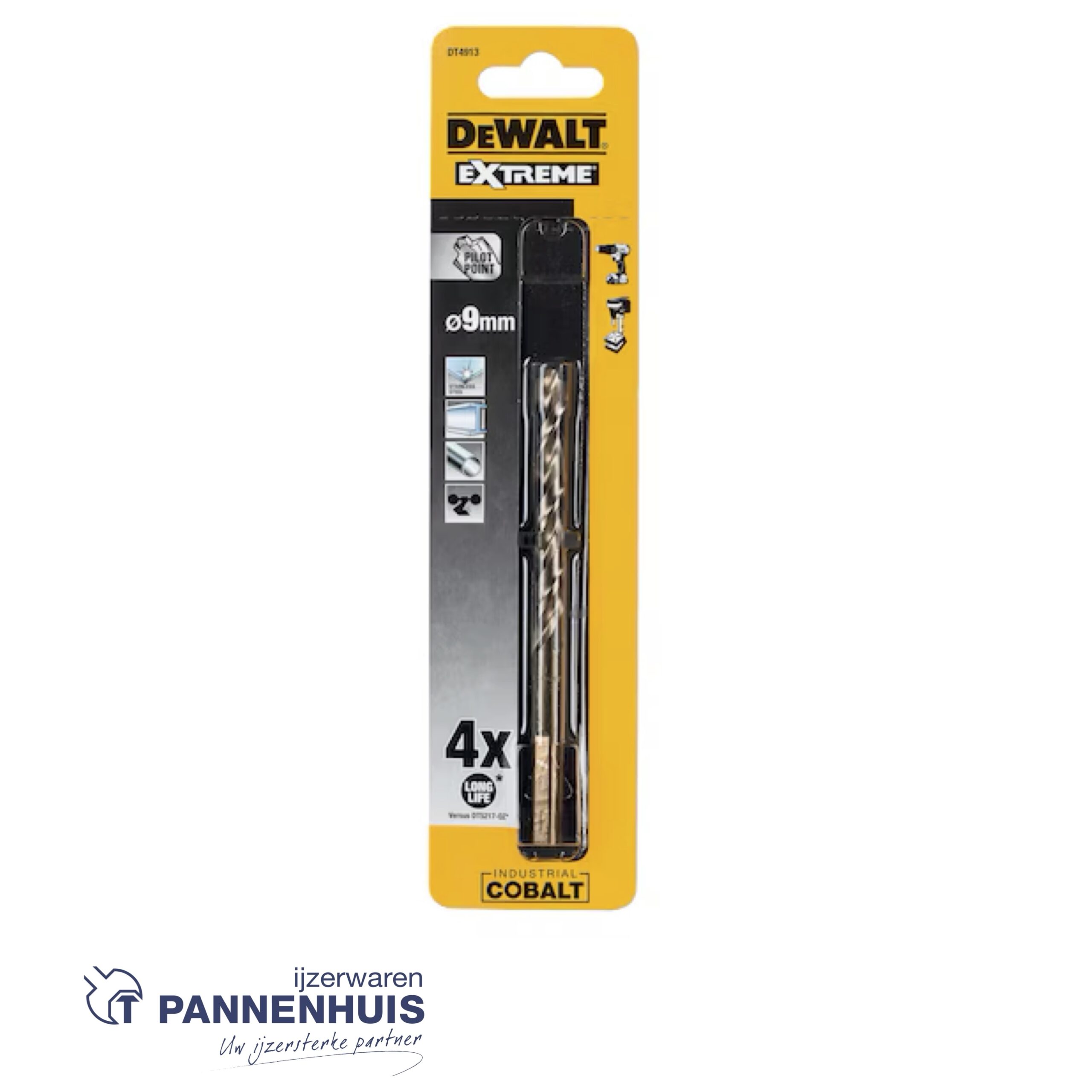 Dewalt Cobaltboor industrial 9,0mm DT4913 - Afbeelding 2