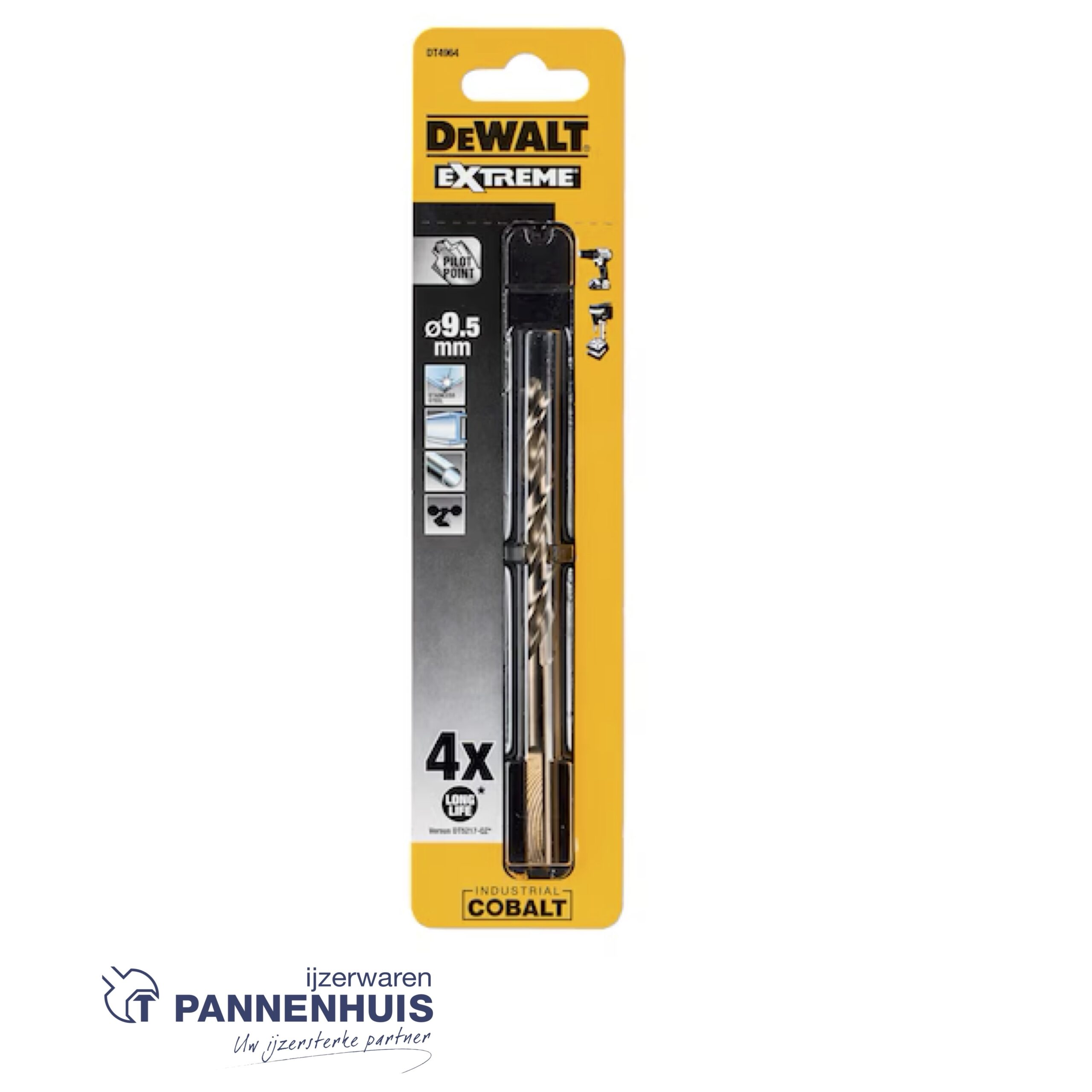 Dewalt Cobaltboor industrial 9,5mm DT4964 - Afbeelding 2