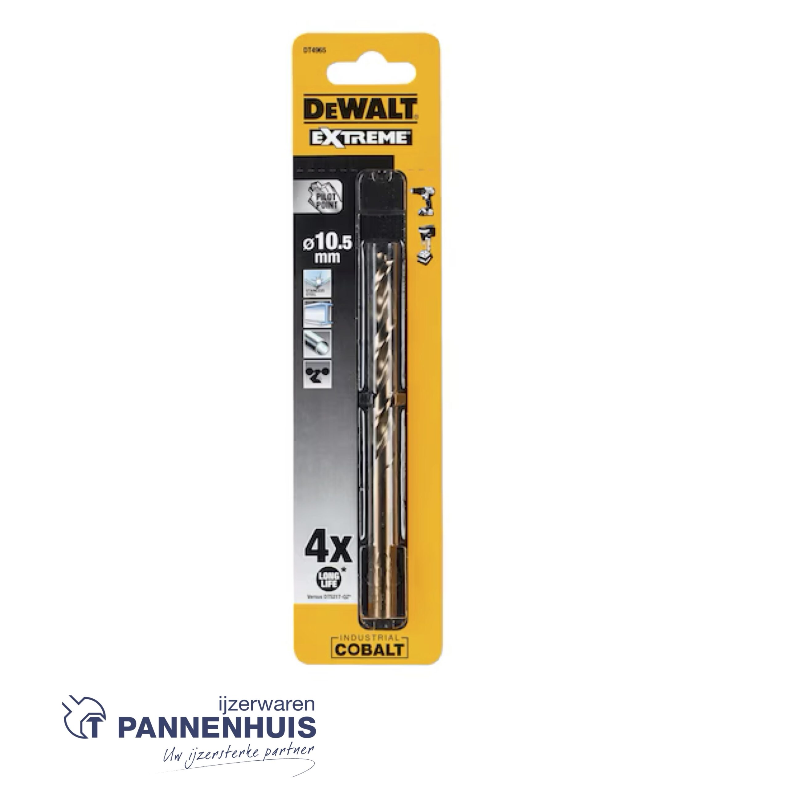 Dewalt Cobaltboor industrial 10,5mm DT4965 - Afbeelding 2