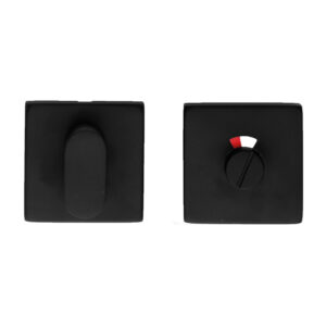 WC garnituur SQUARE SHAPE ZWART