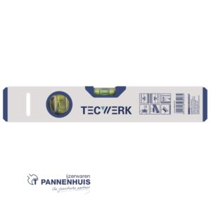 TecwerkWaterpas 30 cm aluminium zilver ± 0,5 mm/m
