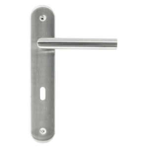 Deurkruk Pro I SHAPE 19mm Inox Plus Plaat + KEY  72mm
