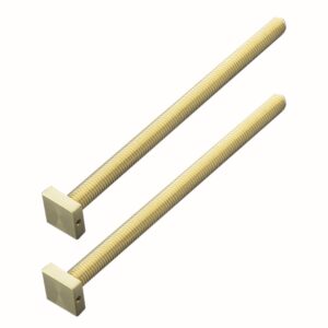 Bevestigingsset M10 trekker voor buitendeur/CARRE 20MM/160MM MAT KOPER