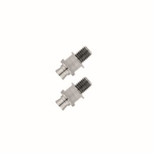 Bevestigingsset voor glasdeur M10 + Wit plastiek voor trekker ST INOX PLUS