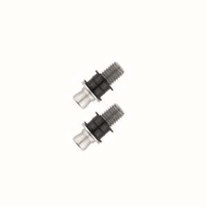 Bevestigingsset voor glasdeur M10 + Zwart plastiek voor trekker ST INOX PLUS